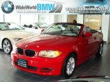 2009 Crimson Red BMW 1 Series 128i Convertible #34643045