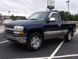 2000 Indigo Blue Metallic Chevrolet Silverado 1500 LS Regular Cab 4x4 #34736695