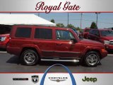 2008 Red Rock Crystal Pearl Jeep Commander Sport 4x4 #34736448