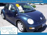 2002 Riviera Blue Pearl Volkswagen New Beetle GLS Coupe #34736646