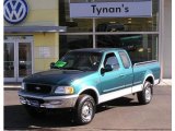 1997 Pacific Green Metallic Ford F150 XLT Extended Cab 4x4 #3463977