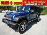 2009 Deep Water Blue Pearl Jeep Wrangler Unlimited X 4x4 #34800437
