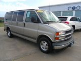 2002 Light Pewter Metallic Chevrolet Express 1500 LS Passenger Van #34923707