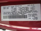 1996 T100 Truck Color Code for Sunfire Red Pearl Metallic - Color Code: 3K4