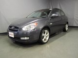2007 Charcoal Gray Hyundai Accent SE Coupe #34994702