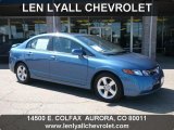 2007 Atomic Blue Metallic Honda Civic EX Sedan #35054638