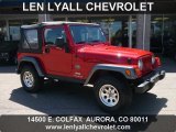 2004 Flame Red Jeep Wrangler X 4x4 #35054639