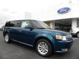 2011 Mediterranean Blue Metallic Ford Flex SEL #35054690