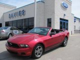 2010 Red Candy Metallic Ford Mustang V6 Premium Convertible #35054767