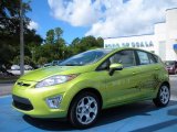 2011 Lime Squeeze Metallic Ford Fiesta SES Hatchback #35054574