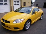 2009 Solar Satin Yellow Mitsubishi Eclipse GS Coupe #3483780