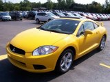 2009 Solar Satin Yellow Mitsubishi Eclipse GS Coupe #3483776