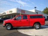 2005 Flame Red Dodge Ram 1500 SLT Quad Cab 4x4 #35126515