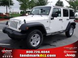 2010 Stone White Jeep Wrangler Unlimited Sport 4x4 #35126341