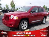 2010 Inferno Red Crystal Pearl Jeep Compass Latitude #35126344