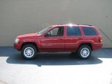 2002 Inferno Red Tinted Pearlcoat Jeep Grand Cherokee Limited 4x4 #35177536