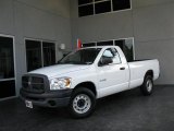 2008 Bright White Dodge Ram 1500 ST Regular Cab #35221744