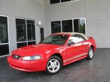 2002 Torch Red Ford Mustang V6 Convertible #35221745