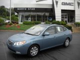 2007 Seattle Light Blue Hyundai Elantra GLS Sedan #35221969