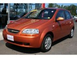 2005 Spicy Orange Metallic Chevrolet Aveo LT Hatchback #35222602