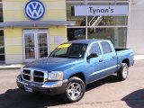 2005 Atlantic Blue Pearl Dodge Dakota SLT Quad Cab 4x4 #3518047