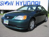 2001 Clover Green Honda Civic LX Coupe #35283939