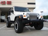 2004 Stone White Jeep Wrangler Rubicon 4x4 #35283608