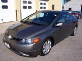 2007 Galaxy Gray Metallic Honda Civic LX Coupe #3483904