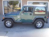 1997 Emerald Green Pearl Jeep Wrangler Sport 4x4 #35427964