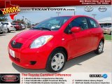 2008 Absolutely Red Toyota Yaris 3 Door Liftback #35483302