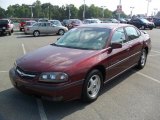 2002 Dark Carmine Red Metallic Chevrolet Impala LS #35513299