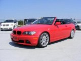 2006 Electric Red BMW 3 Series 325i Convertible #35533829