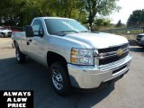 2011 Sheer Silver Metallic Chevrolet Silverado 2500HD Regular Cab #35551089