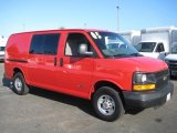 2005 Victory Red Chevrolet Express 3500 Commercial Van #35551649