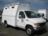 1999 Oxford White Ford E Series Cutaway E350 Commercial Utility Truck #35551724
