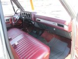 1986 Chevrolet C/K C20 Custom Deluxe Regular Cab Burgundy Interior