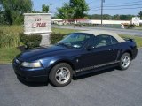2001 True Blue Metallic Ford Mustang V6 Convertible #35552393