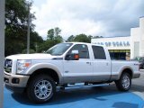 2011 White Platinum Metallic Tri-Coat Ford F250 Super Duty King Ranch Crew Cab 4x4 #35669846