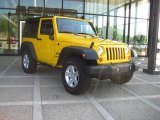 2009 Detonator Yellow Jeep Wrangler X 4x4 #35669938