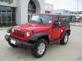 2010 Flame Red Jeep Wrangler Sport 4x4 #35719641