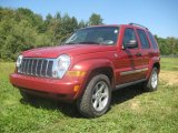 2005 Inferno Red Crystal Pearl Jeep Liberty Limited 4x4 #35719431