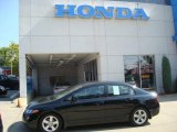 2008 Nighthawk Black Pearl Honda Civic EX Sedan #35788568