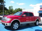 2010 Red Candy Metallic Ford F150 Lariat SuperCrew 4x4 #35788624