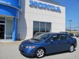 2007 Atomic Blue Metallic Honda Civic EX Sedan #35788294