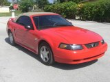 2004 Torch Red Ford Mustang V6 Convertible #354219