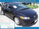 2008 Nighthawk Black Pearl Honda Civic LX Coupe #35956173
