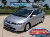 2007 Alabaster Silver Metallic Honda Civic Hybrid Sedan #35956466