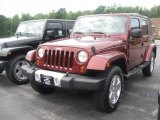 2010 Red Rock Crystal Pearl Jeep Wrangler Unlimited Sahara 4x4 #35975165