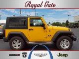 2009 Detonator Yellow Jeep Wrangler X 4x4 #36062908