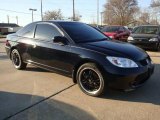 2005 Nighthawk Black Pearl Honda Civic Value Package Coupe #3598614